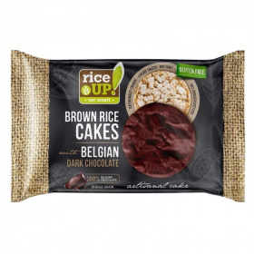 Rice Up Snack puffasztott rizs korongok - étcsokoládés puffasztott rizs korongok 50g
