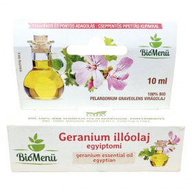 Biomenü bio geránium (egyiptomi) illóolaj 10ml - kifutó