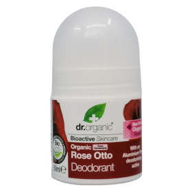 Dr. Organic alumíniummentes dezodor bioaktív damaszkuszi rózsaolajjal 50ml