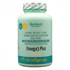 Herbiovit Omega-3 Plus halolaj lágykapszula 100db