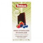 Torras gluténmentes étcsokoládé steviával - erdei gyümölcs 125g Torras gluténmentes étcsokoládé steviával - erdei gyümölcs 125g
