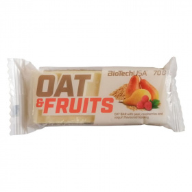 BioTechUSA Oat & Fruits zabszelet joghurtos körte-málna 70g