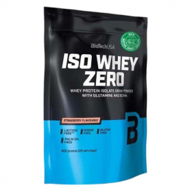 BioTechUSA Iso Whey Zero (eper) tejsavó fehérjepor 500g