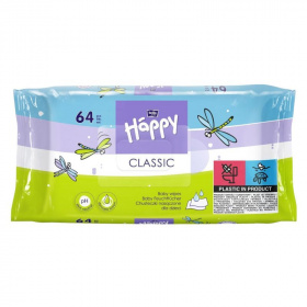 Bella Baby Happy nedves törlőkendő - classic 64db