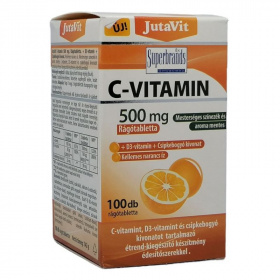 Jutavit C-vitamin 500mg narancs ízű rágótabletta 100db