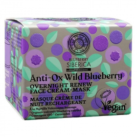 Blueberry Siberica anti-ox vadáfonya megújító éjszakai arckrém-maszk 50ml