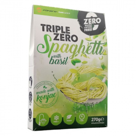 Forpro Zero Carb Triple Zero Pasta kalóriamentes tészta - spaghetti bazsalikommal 270g