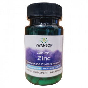 Swanson Albion Cink kelát kötésű Cink 30mg kapszula 90db
