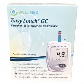 Wellmed Easy Touch vércukorszintmérő és koleszterinszint mérő készülék 1db