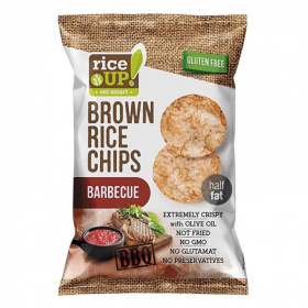 Rice Up barna rizs chips - barbecue 60g