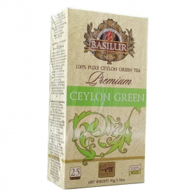 Basilur premium green zöld tea (25x2g) 25db