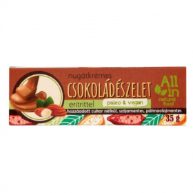 All in csokoládészelet nugátkrémes eritrittel 35g