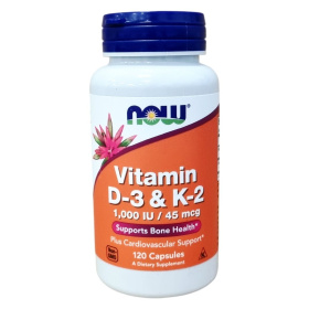 Now Foods D-3 & K-2 vitamin kapszula 120db