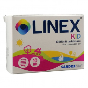 Linex Kid élőflórát tartalmazó étrendkiegészítő por 10tasak