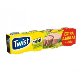 Twist tonhaltörzs olíva olajban 4x80g