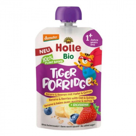Holle bio gyümölcspüré, tiger porridge - zabkása (1év+) 110g