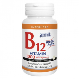 Interherb B12-vitamin 1000mcg tabletta 60db