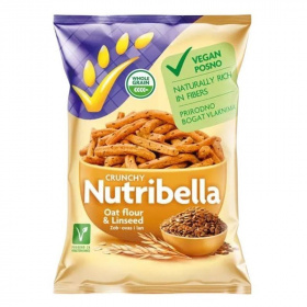 Nutribella teljeskiőrlésű lenmagos vegán snack 70g