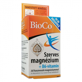 BioCo szerves magnézium + B6-vitamin tabletta Megapack 90db