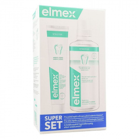 Elmex Sensitive csomag (szájvíz 400ml + fogkrém 75ml) 1db