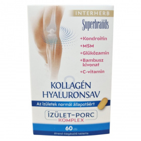 Interherb Kollagén Hyaluronsav tabletta - ízület, porc komplex 60db