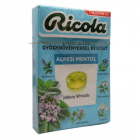 Ricola Alpin Fresh gyógynövényes cukorka 40g Ricola Alpin Fresh gyógynövényes cukorka 40g
