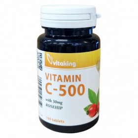 Vitaking Vitamin C-500 csipkebogyó tabletta 100db