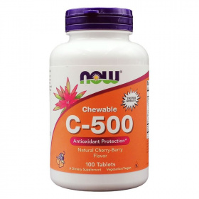 Now C-500 Vitamin cseresznye ízű rágótabletta 100db