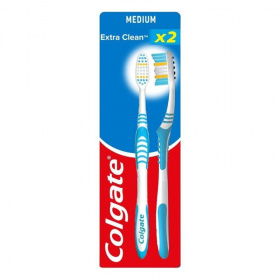 Colgate fogkefe - Extra clean, közepes 2db