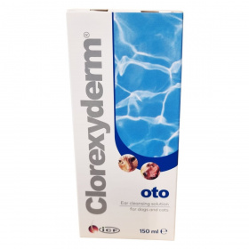 ICF Clorexyderm Oto fülmosó oldat kutyák és macskák részére 150ml