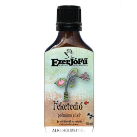 Ezerjófű Feketedió+ glicerines prémium elixír cseppek 50ml