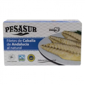 Pesasur makréla filé sós vízben, dobozban 120g