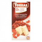 Torras glutén-, és cukormentes fehércsokoládé - goji bogyó 75g Torras glutén-, és cukormentes fehércsokoládé - goji bogyó 75g
