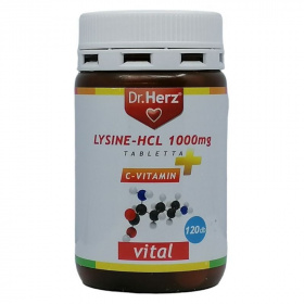 Dr. Herz Lysine-HCL 1000mg + C-vitamin tabletta 120db