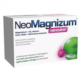 Neomagnizum vércukor magnézium tabletta 50db